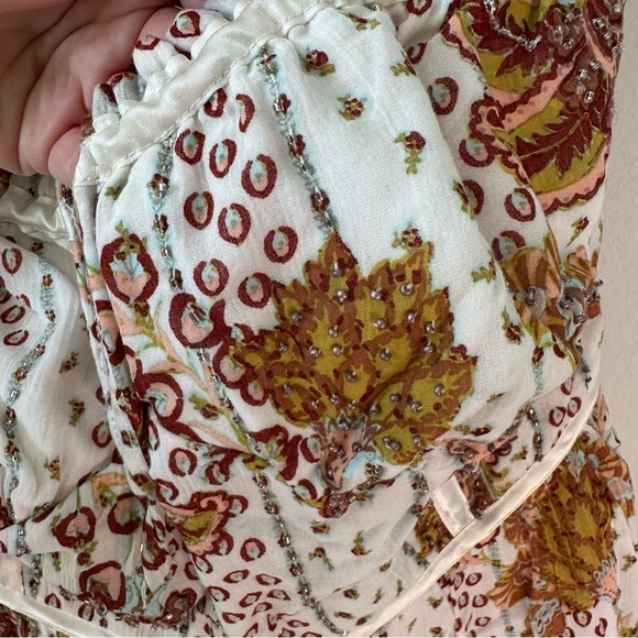 Free People Rare Bali Sweet Songs Maxi Dress SZ S - Picture 4 of 11